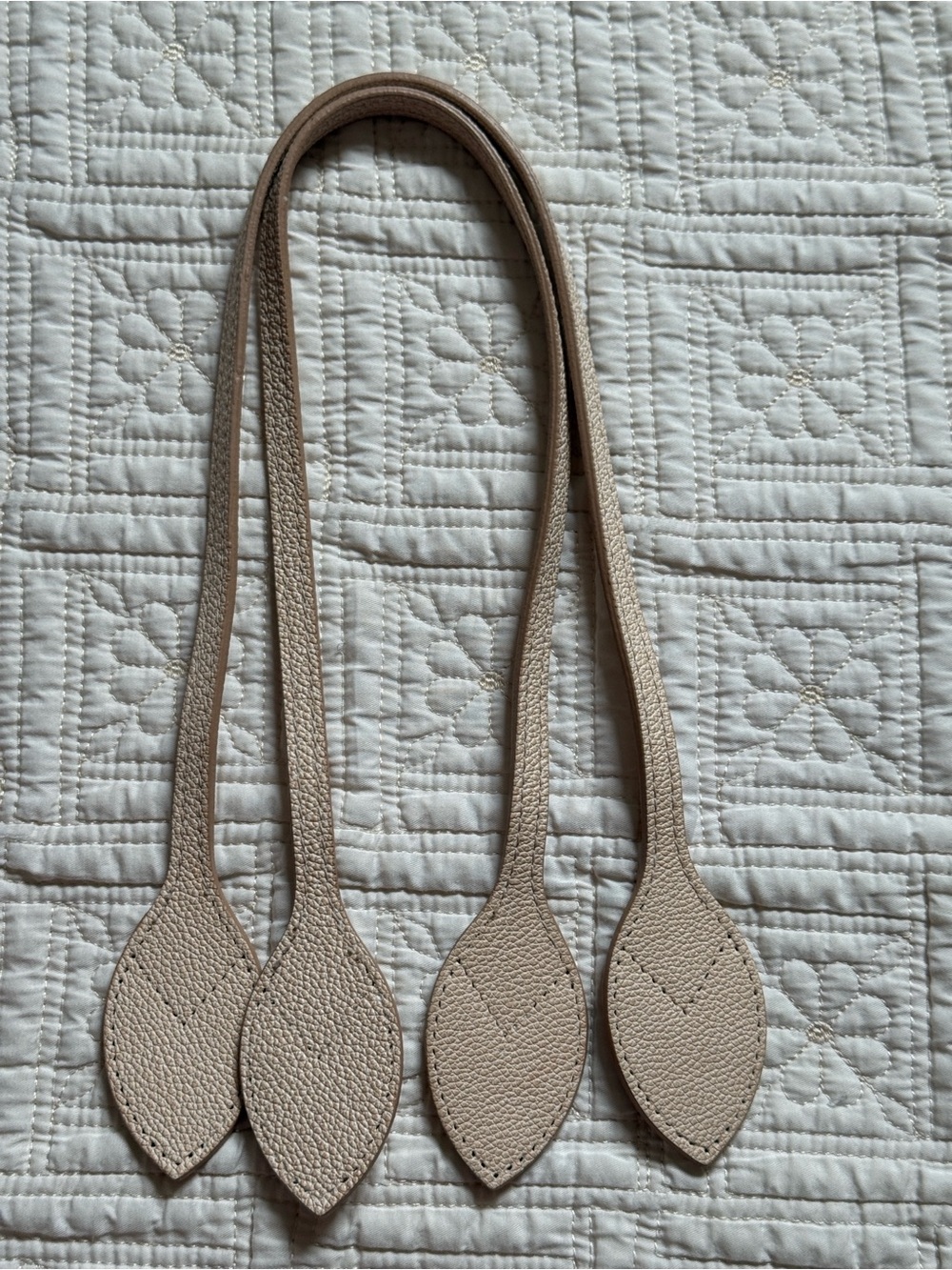 Louis Vuitton Cream Neverfull replacement straps